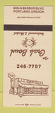Matchbook Cover - Crab Broil Restaurant Market Portland OR 30 Strike