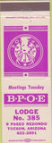 Matchbook Cover - Matchbook Cover Elks Club Tucson AZ