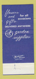 Matchbook Cover - Weingarten Flowers New Castle PA 30 Strike