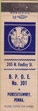 Matchbook Cover - Matchbook Cover Elks Club Punxsutawney PA