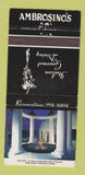 Matchbook Cover - Ambrosino's Italian Restaurant  Scottsdale AZ 30 Strike