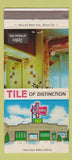 Matchbook Cover - Stylon Tile Kansas City MO 30 Strike