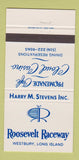 Matchbook Cover - Roosevelt Raceway Harry Stevens Westbury LI NY 30 Strike