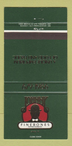 Matchbook Cover - Johnny Fishbones Restaurant 30 Strike