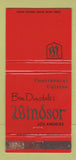 Matchbook Cover - Ben Dinsdale's Windsor Los Angeles CA WORN 30 Strike