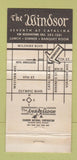 Matchbook Cover - Ben Dinsdale's Windsor Los Angeles CA WORN 30 Strike