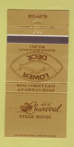 Matchbook Cover - Charcoal Steak House  30 Strike