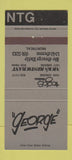 Matchbook Cover - George Montreal QC 30 Strike