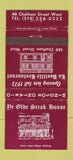 Matchbook Cover - Ye Olde Steak House Windsor ON WEAR 30 Strike