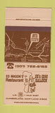 Matchbook Cover - Ed MASon's Restaurant Cumberland MD WEAR 30 Strike
