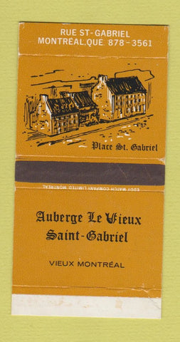 Matchbox - Auberge Le Vieux Saint Gabriel Montreal QC