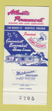 Matchbook Cover - Atlantic Permanent Building and Loan Norfolk VA 30 Strike