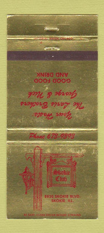 Matchbook Cover - Skokie Club IL 30 Strike