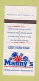 Matchbook Cover - Manny's Sports Bar Moonachie NJ 30 Strike