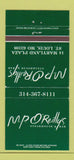 Matchbook Cover - MP O'Reilly's Steak Bar St Louis MO 30 Strike