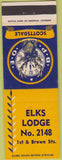 Matchbook Cover - Matchbook Cover Elks Club Scottsdale AZ