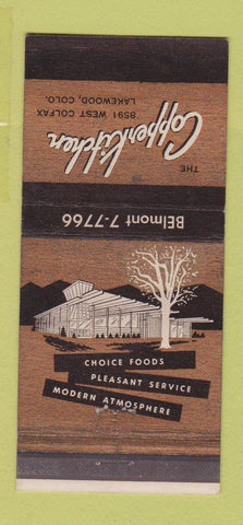 Matchbook Cover - Copper Kitchen Lakewood Colorado Colfax 30 Strike