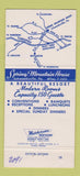 Matchbook Cover - Spring Mountain Home Schwenksville PA 30 Strike