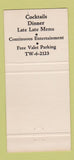 Matchbook Cover - D's Den Forest Hills NY 30 Strike