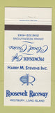Matchbook Cover - Roosevelt Raceway Harry Stevens Westbury LI NY 30 Strike