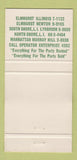 Matchbook Cover - Party Time Rentals Chairs Lynbrook LI NY 30 Strike