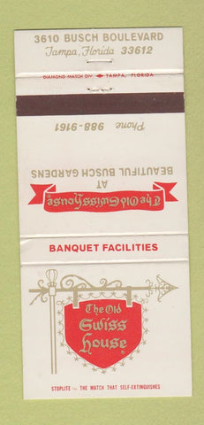 Matchbook Cover - Old Swiss House Tampa FL 30 Strike