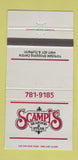 Matchbook Cover - Scampi's Seafood Steak Yorkdale ON 30 Strike