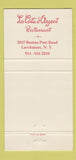 Matchbook Cover - La Cote Argent French Restaurant Larchmont NY 30 Strike