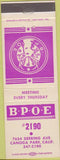 Matchbook Cover - Matchbook Cover Elks Club Canoga Park CA