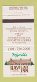 Matchbook Cover - Havilah Inn Fitzgerald's Taneytown MD 30 Strike