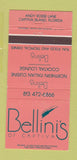 Matchbook Cover - Bellini's Capitva Island FL 30 Strike