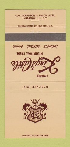 Matchbook Cover - Lynbrook King's Castle Lynbrook LI NY 30 Strike