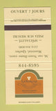 Matchbook Cover - La Sorosa Restaurant Montreal QC pizza 30 Strike