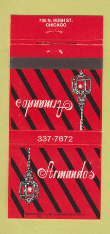 Matchbook Cover - Armando's Chicago IL 30 Strike