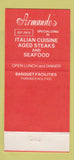 Matchbook Cover - Armando's Chicago IL 30 Strike