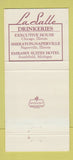 Matchbook Cover - LaSalle Drinkery Restaurant Chicago IL 30 Strike