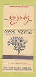 Matchbook Cover - Cafe de la Paix New York City 30 Strike