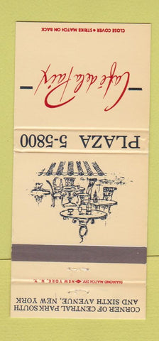 Matchbook Cover - Cafe de la Paix New York City 30 Strike