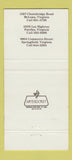 Matchbook Cover - Rocco's Restaurant Italian McLean Fairfax VA 30 Strike
