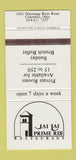 Matchbook Cover - Jai Lai Prime Rib Columbus OH 30 Strike
