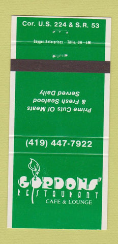 Matchbook Cover - Gordon's Restaurant Cafe Lounge 30 Strike