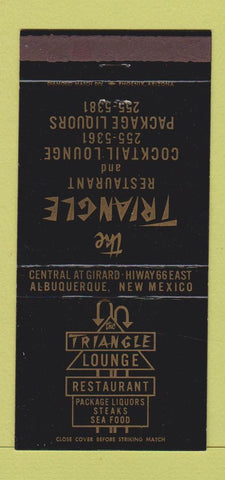 Matchbook Cover - Triangle Restaurant Albuquerque NM 30 Strike