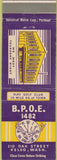 Matchbook Cover - Matchbook Cover Elks Club Kelso WA