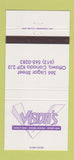 Matchbook Cover - Vision's Dance Bar Restaurant Ottawa ON 30 Strike