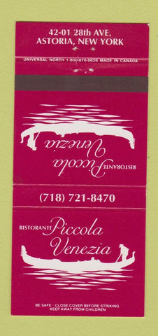 Matchbook Cover - Ristorante Piccola Venezia Astoria NY 30 Strike