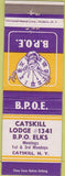 Matchbook Cover - Matchbook Cover Elks Club Catskill NY