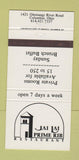 Matchbook Cover - Jai Lai Prime Rib Columbus OH 30 Strike