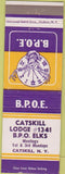 Matchbook Cover - Matchbook Cover Elks Club Catskill NY