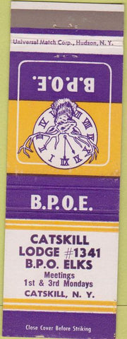 Matchbook Cover - Matchbook Cover Elks Club Catskill NY