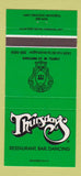 Matchbook Cover - Thursday's Restaurant Montreal QC 30 Strike